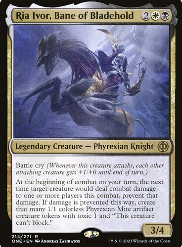 RiaIvorBaneOfBladehold__40295 Ria Ivor, Bane of Bladehold - Phyrexia: All Will Be One (ONE)