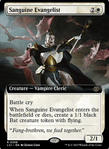 SanguineEvangelist356__75407 Sanguine Evangelist (Extended Art) The Lost Caverns of Ixalan - Variants