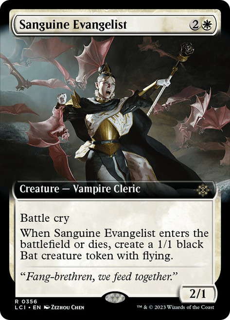 SanguineEvangelist356__75407 Sanguine Evangelist (Extended Art) The Lost Caverns of Ixalan - Variants