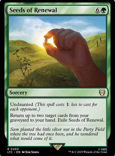 Seeds of Renewal The Lord of the Rings Commander
