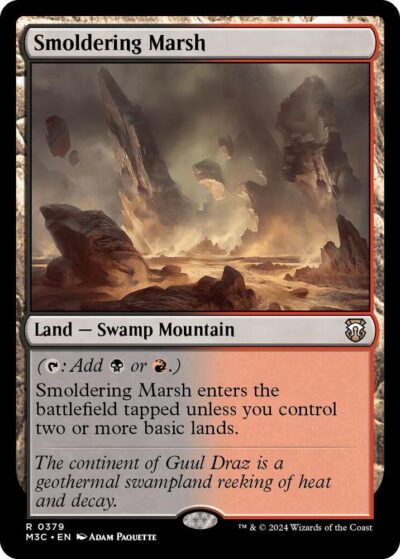 Smoldering Marsh - Commander Modern Horizons 3 The Flesh Is Weak Warhammer 40,000 Commander