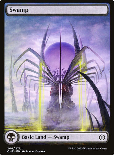 Swamp (264) - Full Art - Phyrexia: All Will Be One (ONE)