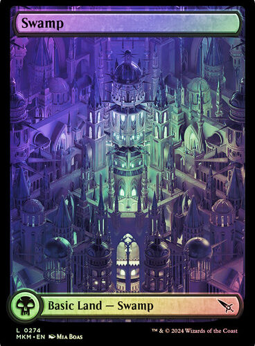 Swamp (0274) - Full Art - Duskmourn  House of Horror (DSK) FOIL