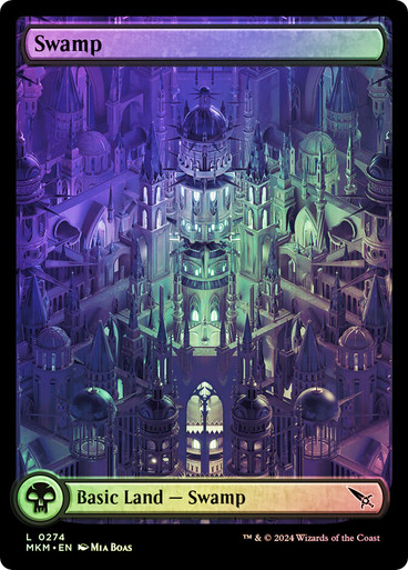 Swamp (0274) - Full Art - Duskmourn  House of Horror (DSK) FOIL