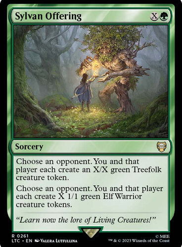 Sylvan Offering The Lord of the Rings Commander
