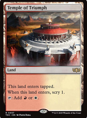 TempleOfTriumph__69519 Temple of Triumph Tarkir: Dragonstorm Commander