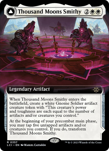 Thousand Moons Smithy // Barracks of the Thousand (Extended Art) The Lost Caverns of Ixalan - Variants