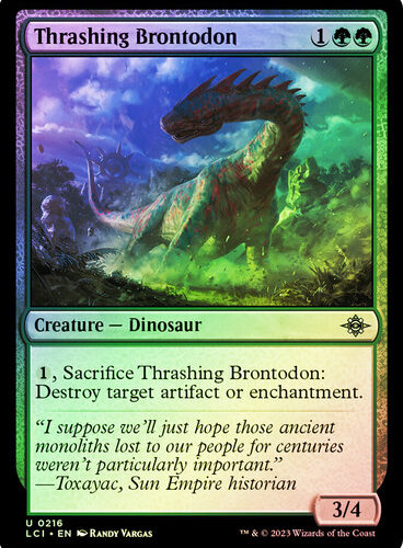 ThrashingBrontodon__06058 Thrashing Brontodon The Lost Caverns of Ixalan