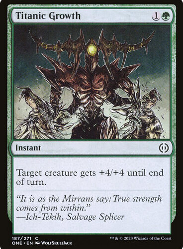 TitanicGrowth__79108 Titanic Growth Phyrexia: All Will Be One foil