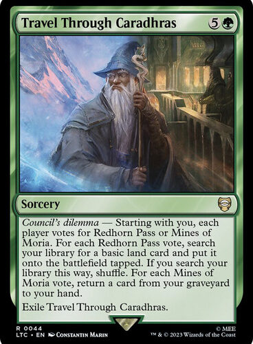 Travel Through Caradhras The Lord of the Rings Commander