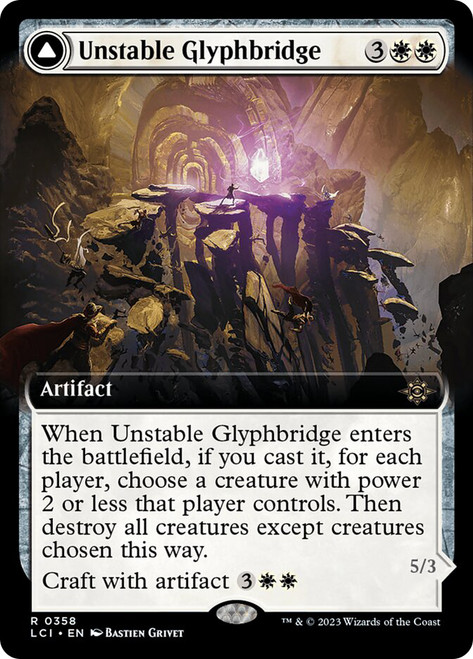 UnstableGlyphbridge358__29344 (1) Unstable Glyphbridge // Sandswirl Wanderglyph (Extended Art) The Lost Caverns of Ixalan - Variants