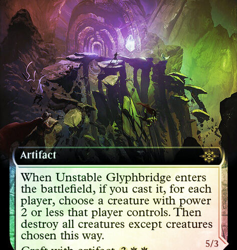 Unstable Glyphbridge // Sandswirl Wanderglyph (Extended Art) The Lost Caverns of Ixalan - Variants (Foil)