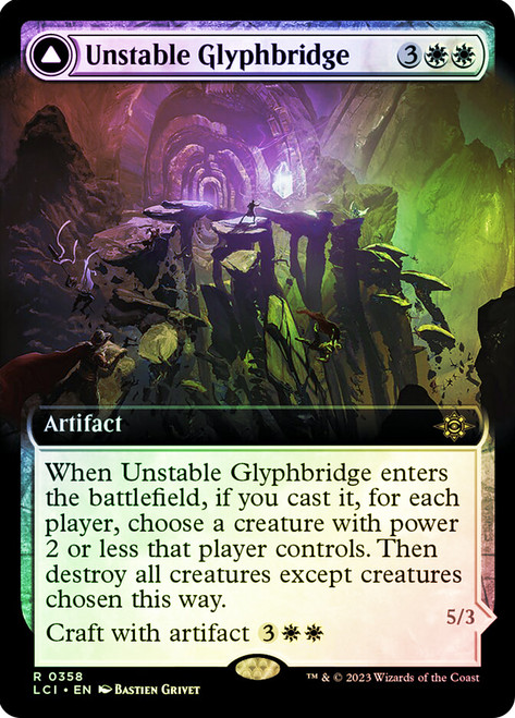 UnstableGlyphbridge358__64902 Unstable Glyphbridge // Sandswirl Wanderglyph (Extended Art) The Lost Caverns of Ixalan - Variants (Foil)