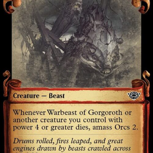 Warbeast of Gorgoroth (Showcase Scrolls) - Universes Beyond: The Lord of the Rings: Tales of Middle-earth (LTR)