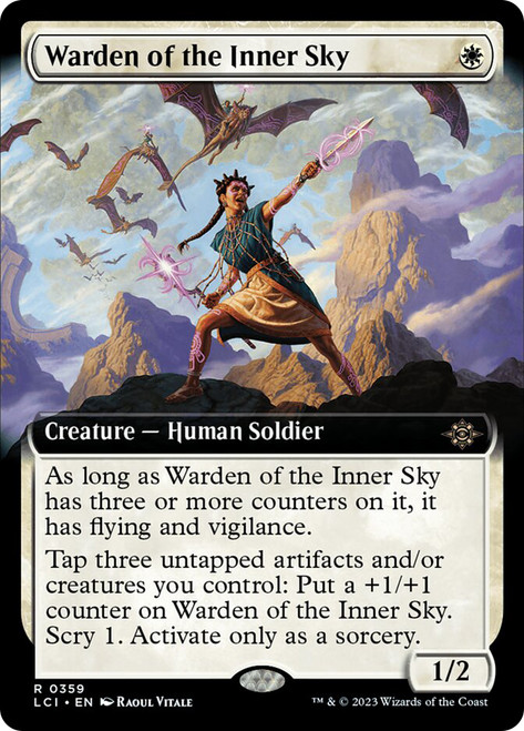 WardenOfTheInnerSky359__70065 warden of the Warden of the Inner Sky (Extended Art) The Lost Caverns of Ixalan - Variants