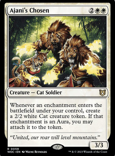 Ajani's Chosen Wilds of Eldraine Commander