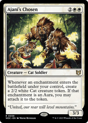 AjanisChosen__45422 Ajani's Chosen Wilds of Eldraine Commander