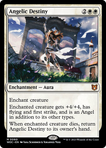 Angelic Destiny Wilds of Eldraine Commander