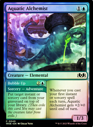 Aquatic Alchemist // Bubble Up Wilds of Eldraine (Foil)