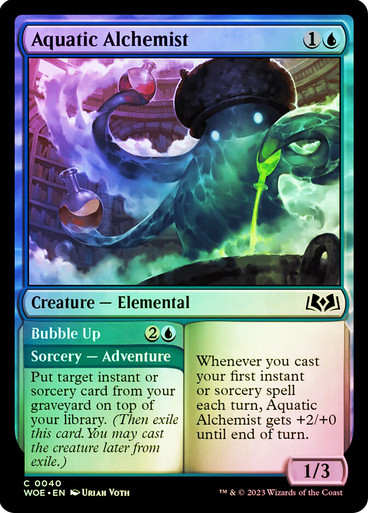 AquaticAlchemist__94766 Aquatic Alchemist // Bubble Up Wilds of Eldraine (Foil)