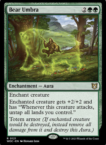 Bear Umbra Wilds of Eldraine Commander