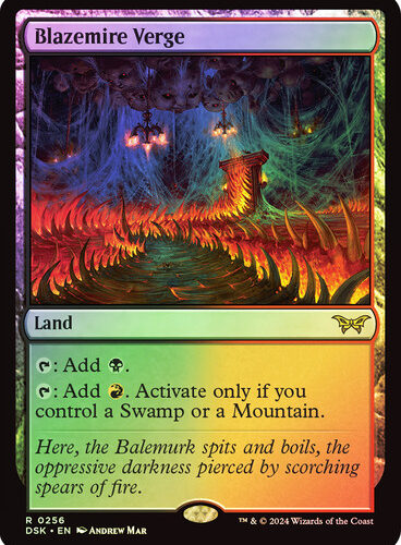 BlazemireVerge__97701 Blazemire Verge Duskmourn: House of Horror (Foil)