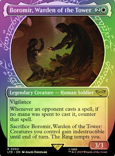 Boromir, Warden of the Tower (#302) (Showcase) The Lord of the Rings - Variants (Foil)