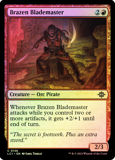 BrazenBlademaster__06896 Brazen Blademaster The Lost Caverns of Ixalan (Foil)