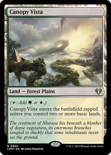 Canopy Vista Commander Masters