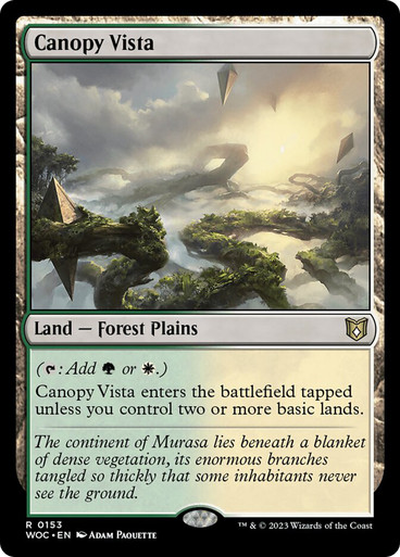 CanopyVista__83690 Canopy Vista Wilds of Eldraine Commander