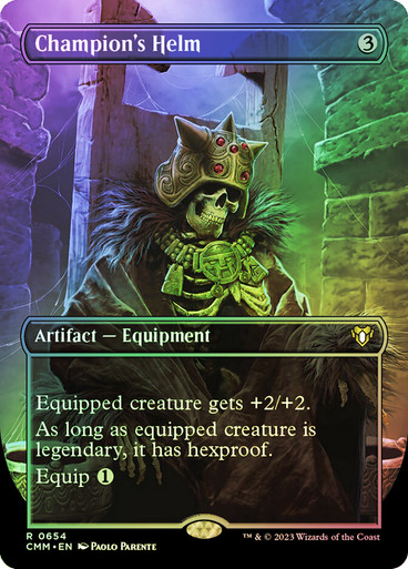 Champion's Helm (Borderless) Commander Masters - Variants (Foil)