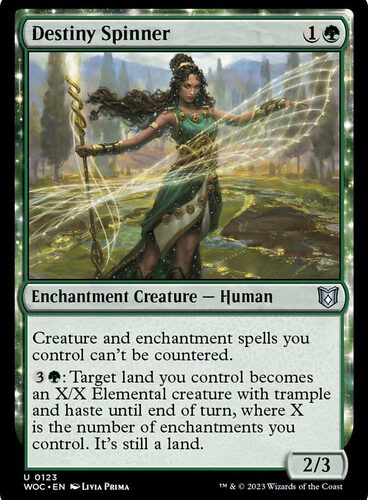 Destiny Spinner Wilds of Eldraine Commander