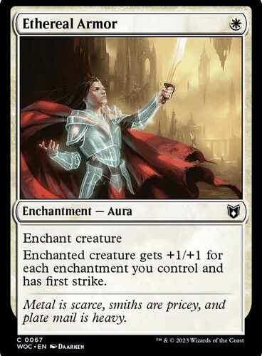 Ethereal Armor Wilds of Eldraine Commander