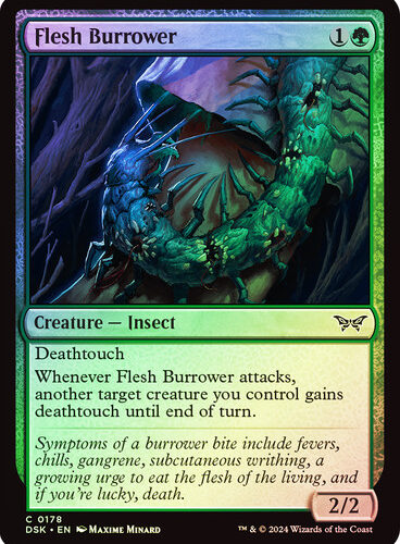 Flesh Burrower Duskmourn: House of Horror (Foil)