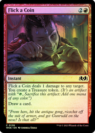 Flick a Coin Wilds of Eldraine (Foil)