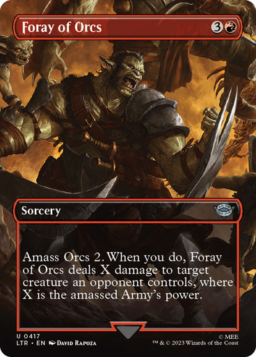 Foray of Orcs (Borderless) The Lord of the Rings - Variants