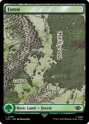 Forest281__34416 Forest (#281) (Full Art) The Lord of the Rings