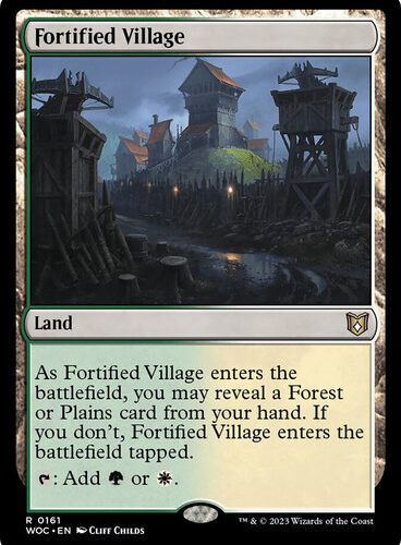Fortified Village Wilds of Eldraine Commander