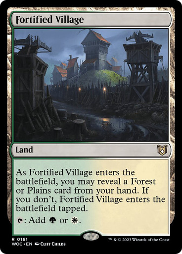 FortifiedVillage__44104 Fortified Village Wilds of Eldraine Commander