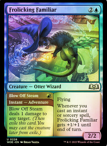 Frolicking Familiar // Blow Off Steam Wilds of Eldraine (Foil)