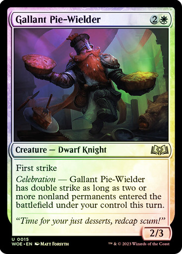 GallantPieWielder__48818 Gallant Pie-Wielder Wilds of Eldraine (Foil)
