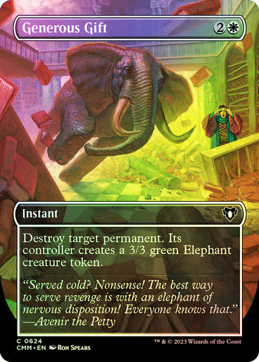 GenerousGift624__15111 Generous Gift (Borderless) Commander Masters - Variants (Foil)