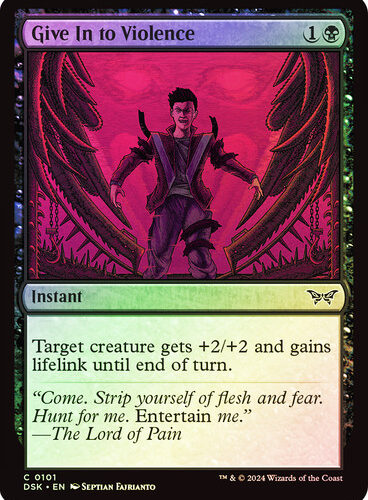 Give In to Violence Duskmourn: House of Horror (Foil)