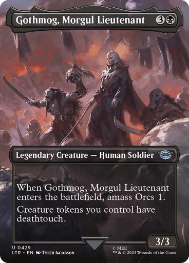 GothmogMorgulLieutenant429__27748 Gothmog, Morgul Lieutenant (Borderless) The Lord of the Rings - Variants