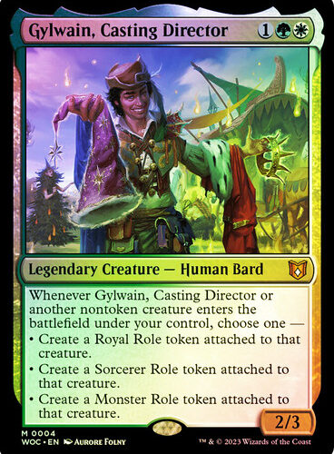 Gylwain, Casting Director Wilds of Eldraine Commander (Foil)