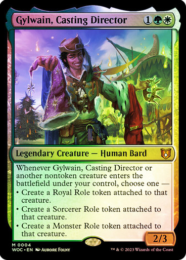 GylwainCastingDirector__25027 Gylwain, Casting Director Wilds of Eldraine Commander (Foil)