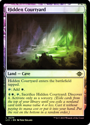 HiddenCourtyard__70208 Hidden Courtyard The Lost Caverns of Ixalan (Foil)