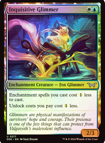 Inquisitive Glimmer Duskmourn: House of Horror (Foil)