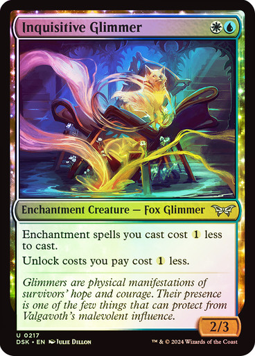 InquisitiveGlimmer__23671 Inquisitive Glimmer Duskmourn: House of Horror (Foil)