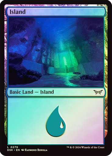 Island279__77986 Island (#279) Duskmourn: House of Horror (Foil)